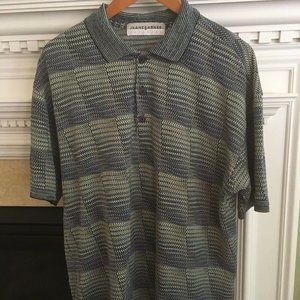JHANE BARNES Men's Short Sleeve Polo Shirt Size L